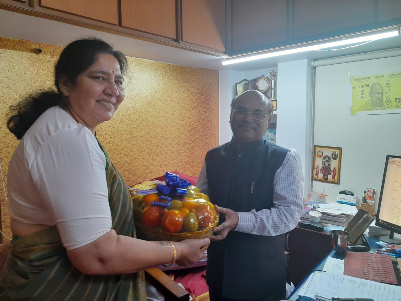 Dr. Md Dawood With Political Leader